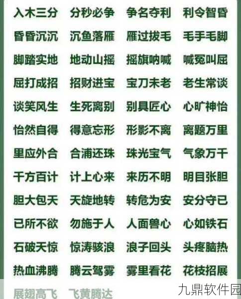 成语拼字接龙,趣味玩法大揭秘,挑战你的词汇极限!