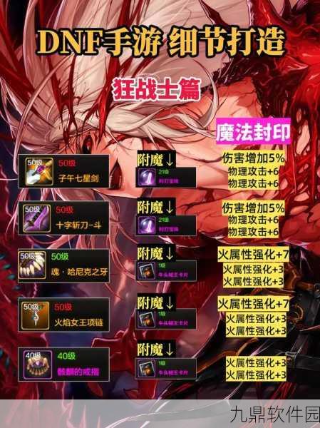 DNF手游街霸装备指南，打造最强格斗之王