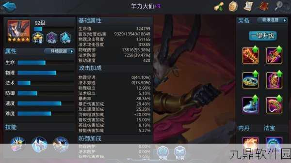 乱斗西游2深度攻略，羊力大仙装备选择全解析