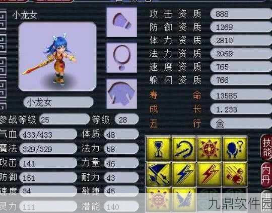 梦幻西游手游龙女图鉴深度解析，技能全剖析与角色综合评价