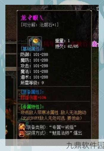 传奇永恒装备隐藏属性之谜，深入剖析与最新资讯