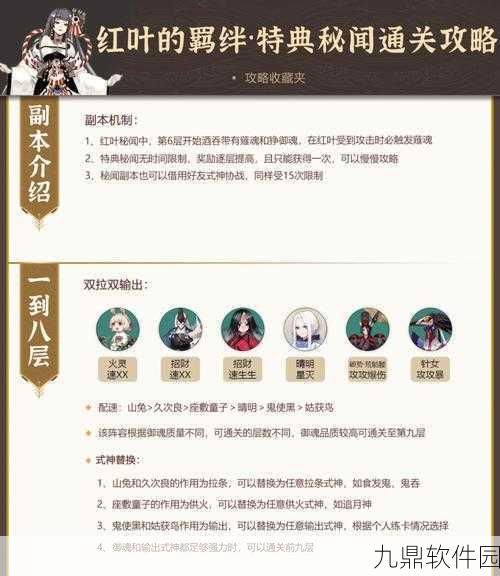 阴阳师鬼女红叶秘闻副本高效挂机阵容全解析