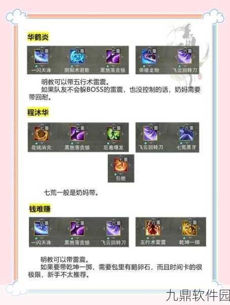 剑侠世界手游武当连招搭配深度解析