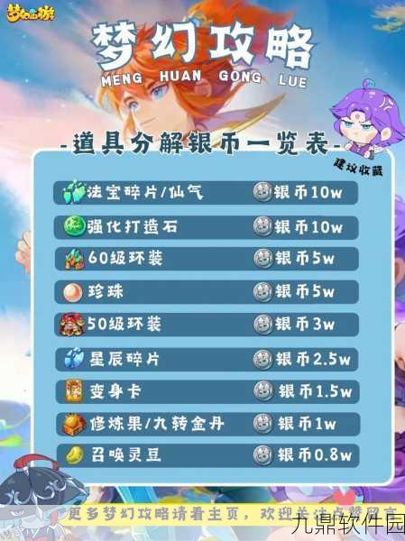 梦幻西游手游银币快速获取全攻略