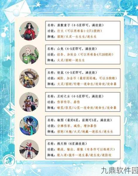 阴阳师手游,式神委派任务精选指南