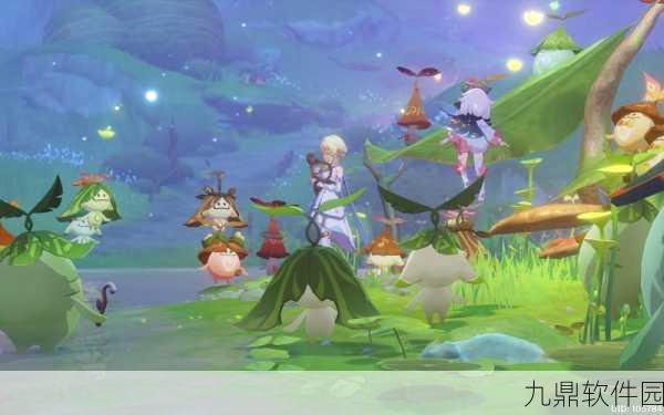 原神与兰那罗冒险，探索神秘烟柱的奇妙之旅