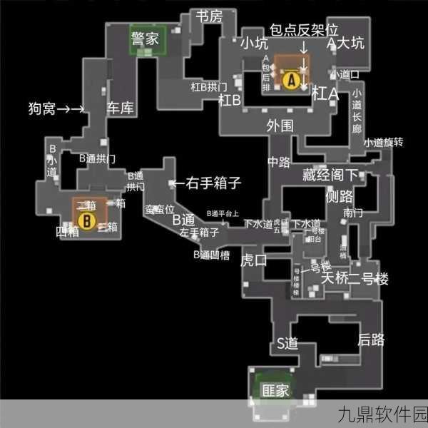 CF手游热门点位攻略,黑色城镇中门卡点技巧与最新战术深度解析