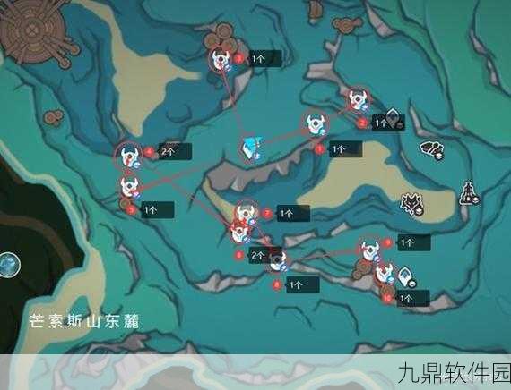 原神幽光星星分布指南,高效探索,避免走弯路