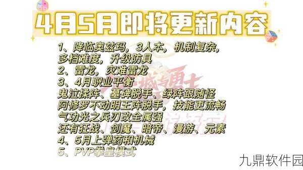 DNF公会简约的艺术携手手游新纪元,深度解析版本更新与活动预告