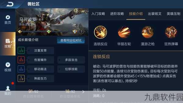 王者荣耀马可波罗对线技巧深度解析