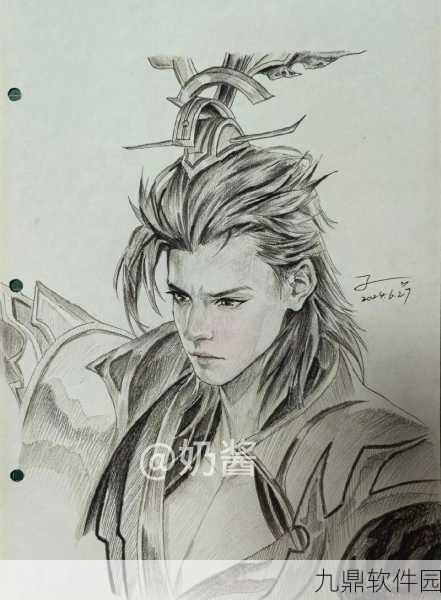 王者荣耀角色素描步骤全解析