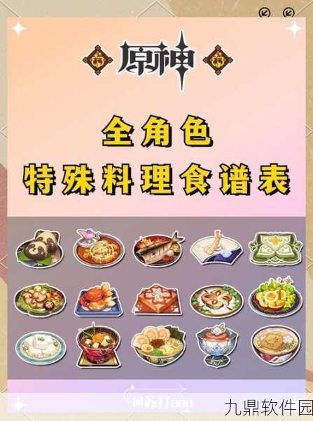 原神食谱全收集攻略，解锁美食之旅的每一个秘密