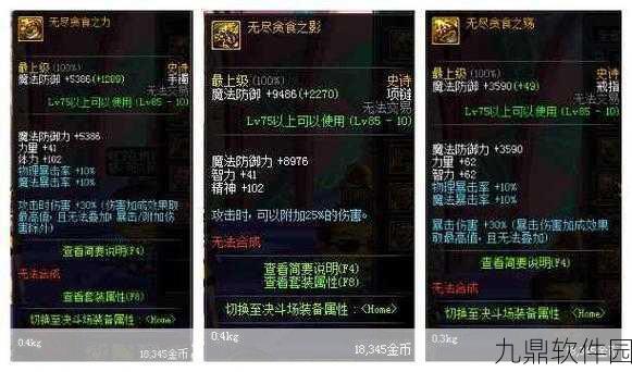 DNF剑神角色深度解析，探寻最适合的贪食系列装备