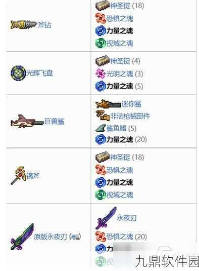 泰拉瑞亚力量之魂合成攻略，深度解析力量之魂获取与合成步骤