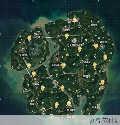 和平精英海岛地图物资载具高清分布图，固定刷新点全揭秘