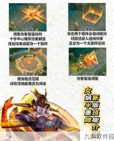 王者荣耀新英雄女娲,掌握四大技能,引领团队支援新风尚