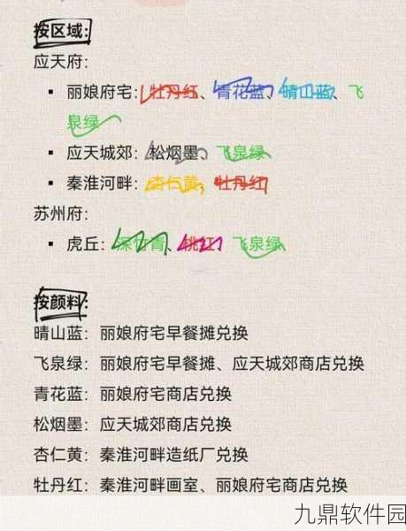 手游资讯,江南百景图颜料获取大全详解
