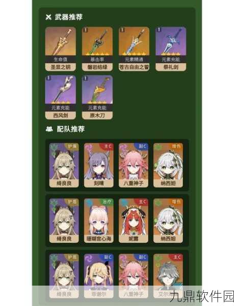 原神绮良良圣遗物搭配全攻略,优化战斗性能,提升角色实力