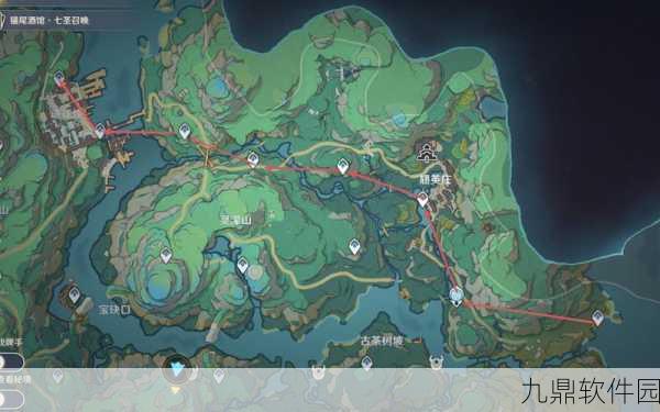 原神探索新技巧，无忧稠林左侧锚点下方洞口荒星卡位全解析