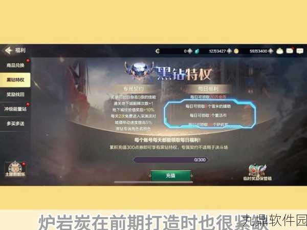 DNF手游黑钻特权全面解析，尊享游戏新体验