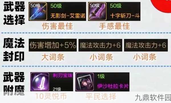 DNF手游鬼泣武器选择指南，解锁最佳装备，飙升战斗实力
