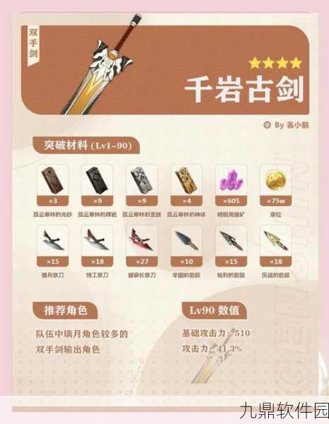 原神镇山之钉钩突破材料全解析,助力玩家轻松突破武器限制