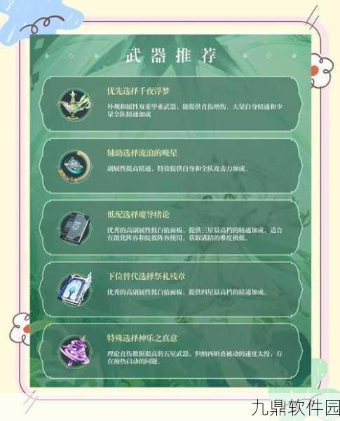 原神手游深度解析,纳西妲最佳命数抽取策略