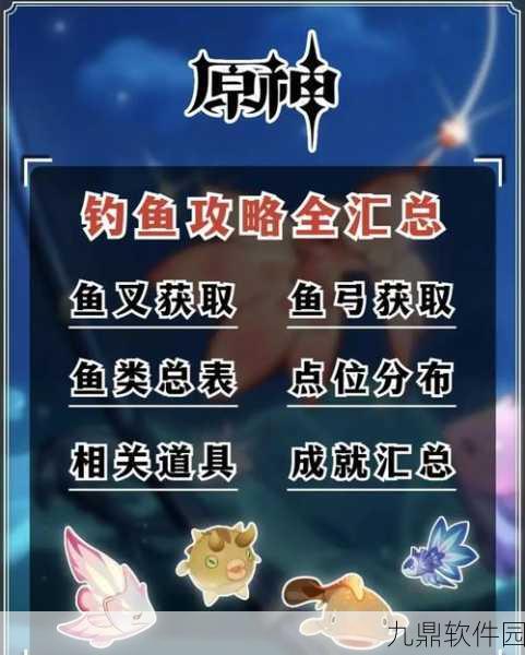 原神手游资讯，雷电将军渔获钓鱼点全攻略