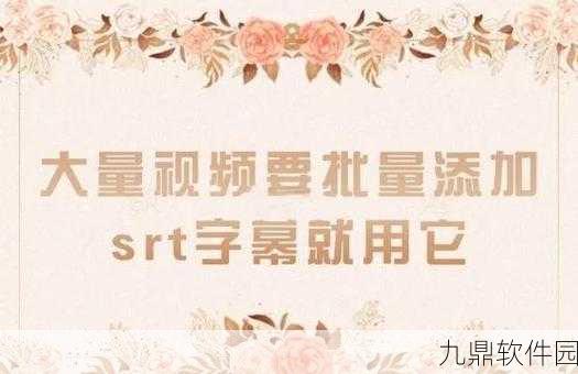 手游资讯,轻松掌握为视频添加SRT字幕的技巧