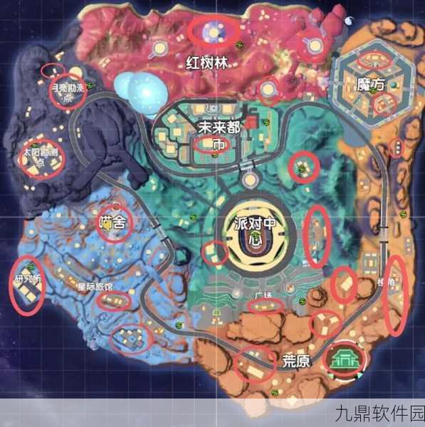 香肠派对彩虹岛地图资源分布详解,探寻最肥位置