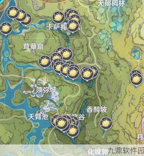 原神须弥月莲采集高效路线指南,助你轻松收集珍贵材料
