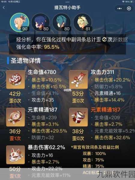 原神2.6版本宵宫圣遗物来歆余响深度适用分析