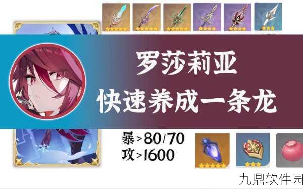 原神罗莎莉亚天赋升级材料全解析