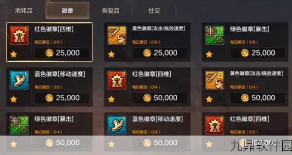 DNF手游深度解析，如何选择镶嵌华丽徽章的最佳部位