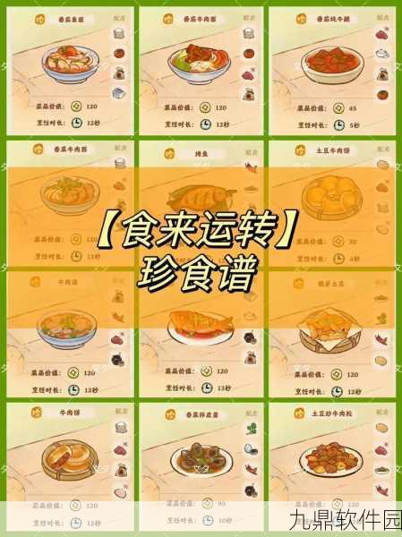 手游资讯，灵魂潮汐食谱料理配方全揭秘，打造专属美味之旅