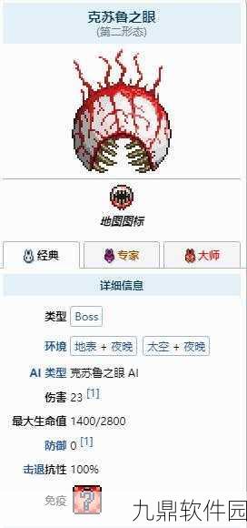 泰拉瑞亚,揭秘克苏鲁之眼武器,领略其独特魅力