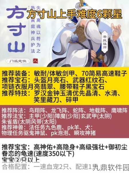 梦幻西游手游方寸山技能加点全攻略