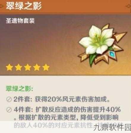原神翠绿之影圣遗物套装深度解析，助力玩家探索与战斗的绝佳选择