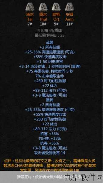 暗黑破坏神2法师符文之语全解析