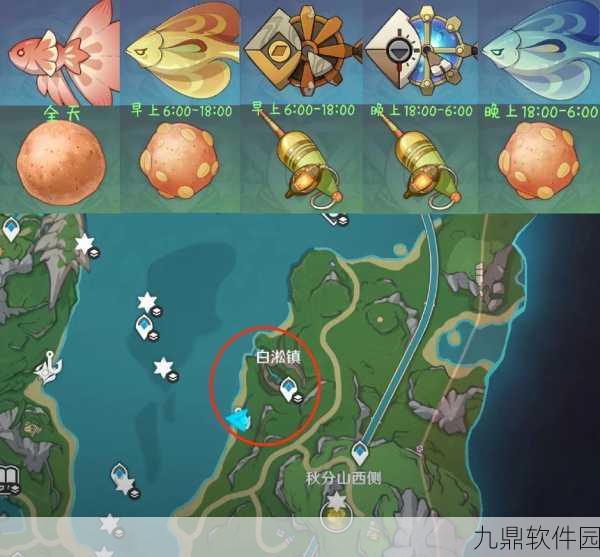 原神炮鲀钓鱼位置全攻略,探寻稀有鱼类的最佳钓点
