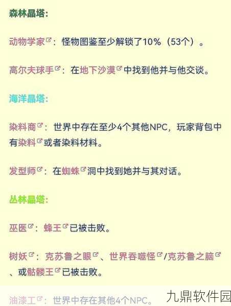 泰拉瑞亚手游资讯,揭秘大自然的恩赐获取方法
