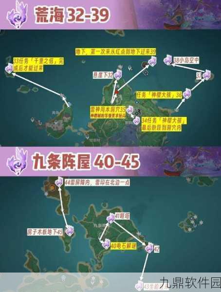 原神2.0稻妻地图雷神瞳全位置攻略,探索之旅的必备指南