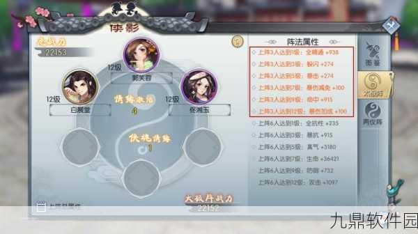武林外传手游深度解析,岳松涛侠影属性全揭秘