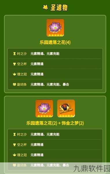 原神卡维圣遗物搭配全攻略,绽放反应的完美助力