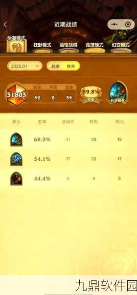 炉石传说竞技场胜率排名揭晓,各职业表现引热议