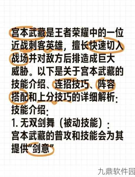 王者荣耀觉醒之战宫本武藏技能大揭秘，强势归来，谁与争锋