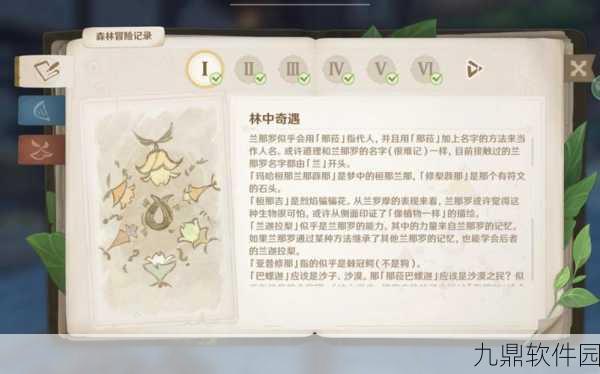 原神手游资讯,揭秘林中小书隐藏任务全攻略