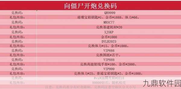 向僵尸开炮兑换码惊喜大放送！全新版本更新资讯