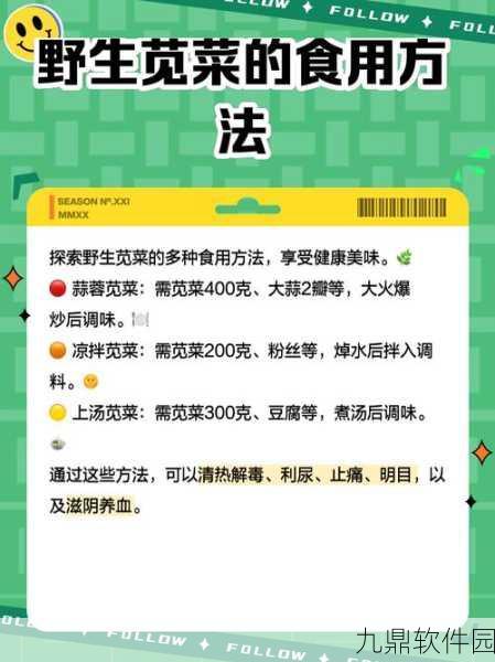 手游资讯，妄想山海苋菜制作方法全解析